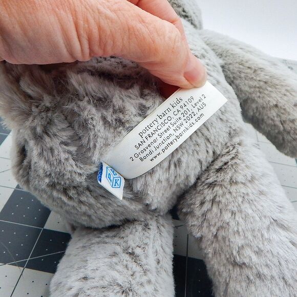 Pottery Barns Kids PBK Baby Soothing Sounds Elephant Plush Gray w/Tags Works - Picture 7 of 13